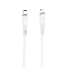 USB C - Lightning kabelis Forcell F-Energy PD 3A 27W silikoninis 1 m C346 baltas