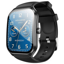 Išmanusis laikrodis Hoco 1,96" AMOLED IP67 su skambinimo funkcija Y28 juodas
