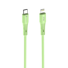 USB C - Lightning kabelis Forcell F-Energy PD 3A 27W silikoninis 1 m C346 žalias USB C - Lightning kabelis Forcell F-Energy PD 3A 27W silikoninis 1 m C346 žalias
