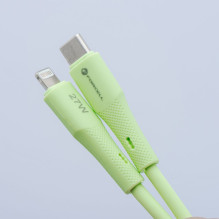 USB C - Lightning kabelis Forcell F-Energy PD 3A 27W silikoninis 1 m C346 žalias USB C - Lightning kabelis Forcell F-Energy PD 3A 27W silikoninis 1 m C346 žalias