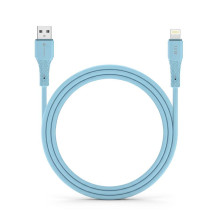 Cable USB A to Lightning Forcell F-Energy 2,4A 12W Silicone 1 m C343 blue