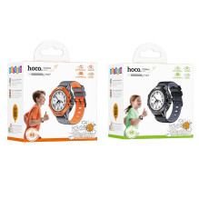 Išmanusis laikrodis vaikams Hoco 1,28" 4G GPS su skambinimo funkcija Y107 juodas
