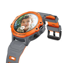 Išmanusis laikrodis vaikams Hoco 1,28" 4G GPS su skambinimo funkcija Y107 oranžinis