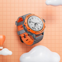 Išmanusis laikrodis vaikams Hoco 1,28" 4G GPS su skambinimo funkcija Y107 oranžinis