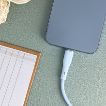 Cable USB C to Lightning Forcell F-Energy PD 3A 27W Silicone 1 m C346 blue
