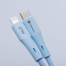 Cable USB C to Lightning Forcell F-Energy PD 3A 27W Silicone 1 m C346 blue