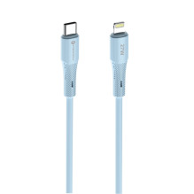 Cable USB C to Lightning Forcell F-Energy PD 3A 27W Silicone 1 m C346 blue