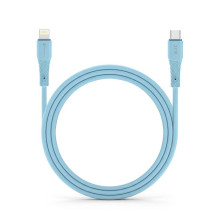 Cable USB C to Lightning Forcell F-Energy PD 3A 27W Silicone 1 m C346 blue