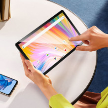 Planšetinis kompiuteris 10,1 colio 4 GB / 64 GB „Hoco HD Wi-Fi“ su „Android 14 HI11“, tamsiai pilkas