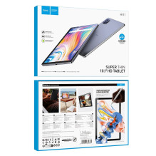 Planšetinis kompiuteris 10,1 colio 4 GB / 64 GB „Hoco HD Wi-Fi“ su „Android 14 HI11“, tamsiai pilkas