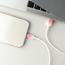 USB A tipo laidas su „Lightning“ jungtimi Forcell F-Energy 2,4A 12W gradientinis 1 m C353, baltas USB A tipo laidas su „Lightning“ jungtimi Forcell F-Energy 2,4A 12W gradientinis 1 m C353, baltas