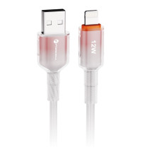 Cable USB A to Lightning Forcell F-Energy 2,4A 12W Gradient 1 m C353 white Cable USB A to Lightning Forcell F-Energy 2,4A 12W Gradient 1 m C353 white