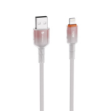 USB A tipo laidas su „Lightning“ jungtimi Forcell F-Energy 2,4A 12W gradientinis 1 m C353, baltas USB A tipo laidas su „Lightning“ jungtimi Forcell F-Energy 2,4A 12W gradientinis 1 m C353, baltas