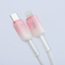 Cable USB C to Lightning Forcell F-Energy PD 3A 27W Gradient 1 m C356 white Cable USB C to Lightning Forcell F-Energy PD 3A 27W Gradient 1 m C356 white