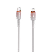 Cable USB C to Lightning Forcell F-Energy PD 3A 27W Gradient 1 m C356 white Cable USB C to Lightning Forcell F-Energy PD 3A 27W Gradient 1 m C356 white
