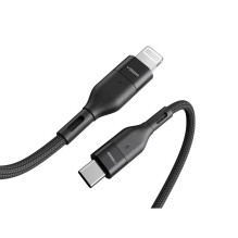C tipo laidas į „Lightning“ VEGER PD 3A 27W CL01 1,2 m juodas