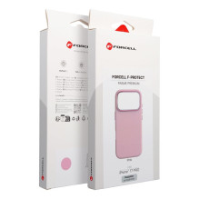 „iPhone 16e“ (SE4 2025) / 17e „Forcell F-Protect Frame Premium“ dėklas, suderinamas su „Magsafe“ jungtimi, rožinis „iPhone 16e“ (SE4 2025) / 17e „Forcell F-Protect Frame Premium“ dėklas, suderinamas su „Magsafe“ jungtimi, rožinis