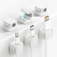 Blue Star PJ-OCZ7 magnetic cable organizer - white (3 pcs.)