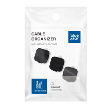 Blue Star PJ-OCZ7 magnetic cable organizer - black (3 pcs.) Blue Star PJ-OCZ7 magnetic cable organizer - black (3 pcs.)
