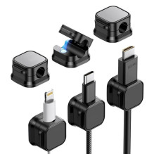 Blue Star PJ-OCZ7 magnetic cable organizer - black (3 pcs.) Blue Star PJ-OCZ7 magnetic cable organizer - black (3 pcs.)