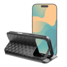 Flip case for iPhone 17 PRO Cubic Book black Flip case for iPhone 17 PRO Cubic Book black