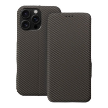 iPhone 16 PRO MAX atverčiamas dėklas su šoniniu magnetu, rudas iPhone 16 PRO MAX atverčiamas dėklas su šoniniu magnetu, rudas