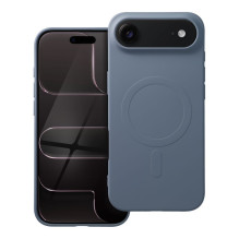 „iPhone 17 AIR“ silikoninis dėklas su „MagSafe“ (didelė skylutė)