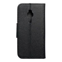 Atverčiamas dėklas, skirtas Nokia 230 Fancy Book, juodas Atverčiamas dėklas, skirtas Nokia 230 Fancy Book, juodas
