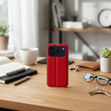 Flip case for iPhone 17 Cubic Book red