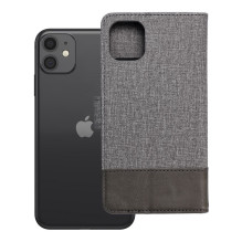 Atverčiamas dėklas, skirtas iPhone 11, Gomma Book, pilkas