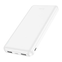 Išorinė baterija Hoco 10000 mAh 2,1A J100, balta