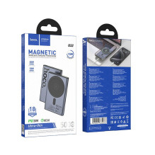 Powerbank compatible with MagSafe Hoco 5000 mAh QC PD 20W Q32 metal gray