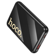 Išorinė baterija Hoco 10000 mAh QC PD 22,5W su integruotais laidais USB C + Lightning Q37, juoda
