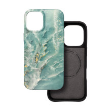 Case for iPhone 16 PLUS Forcell F-Protect Mirage compatible with Magsafe Military Drop-Test green marble Case for iPhone 16 PLUS Forcell F-Protect Mirage compatible with Magsafe Military Drop-Test green marble