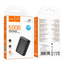 Powerbank Hoco 5000 mAh 2A J158 black Powerbank Hoco 5000 mAh 2A J158 black