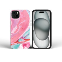 Case for iPhone 16 PLUS Forcell F-Protect Mirage compatible with Magsafe Military Drop-Test pink marble Case for iPhone 16 PLUS Forcell F-Protect Mirage compatible with Magsafe Military Drop-Test pink marble