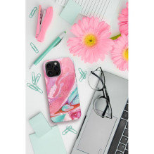 Case for iPhone 16 PLUS Forcell F-Protect Mirage compatible with Magsafe Military Drop-Test pink marble Case for iPhone 16 PLUS Forcell F-Protect Mirage compatible with Magsafe Military Drop-Test pink marble