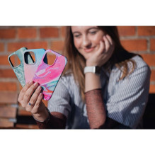 Case for iPhone 16 PLUS Forcell F-Protect Mirage compatible with Magsafe Military Drop-Test pink marble Case for iPhone 16 PLUS Forcell F-Protect Mirage compatible with Magsafe Military Drop-Test pink marble