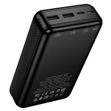 Powerbank Hoco 20000 mAh 2A J165A juoda