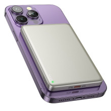 „MagSafe Hoco 5000 mAh QC PD 2A 20W Q26“ oranžinis nešiojamasis akumuliatorius