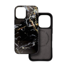 Case for iPhone 16 PLUS Forcell F-Protect Mirage compatible with Magsafe Military Drop-Test black marble Case for iPhone 16 PLUS Forcell F-Protect Mirage compatible with Magsafe Military Drop-Test black marble