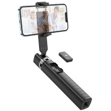 Selfie stick Hoco fourpod with wireless remote control K18 black