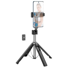 Selfie stick Hoco fourpod with wireless remote control K18 black