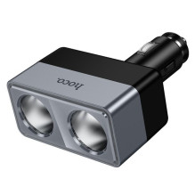 Smart dual cigarette lighter car charger Hoco 2 lighter ports max 240W / 24V Z65 black