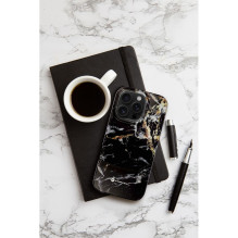 Case for iPhone 15 Forcell F-Protect Mirage compatible with Magsafe Military Drop-Test black marble Case for iPhone 15 Forcell F-Protect Mirage compatible with Magsafe Military Drop-Test black marble