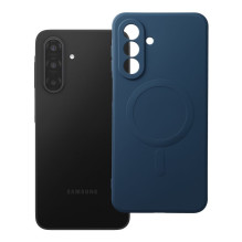 Silikoninis „Samsung A17“ dėklas, suderinamas su „MagSafe“, mėlynas Silikoninis „Samsung A17“ dėklas, suderinamas su „MagSafe“, mėlynas