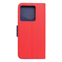 Atverčiamas dėklas, skirtas „Xiaomi 13T / 13T PRO Fancy Book“, raudonas / tamsiai mėlynas