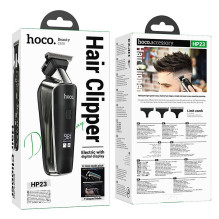 HOCO electric hair clipper with digital display HP23 black