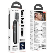 Nose hair trimmer Hoco with display HP33 silver
