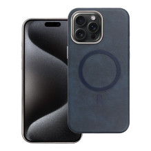 Case for iPhone 15 PRO MAX Gentleman Mag Cover compatible with MagSafe navy blue Case for iPhone 15 PRO MAX Gentleman Mag Cover compatible with MagSafe navy blue